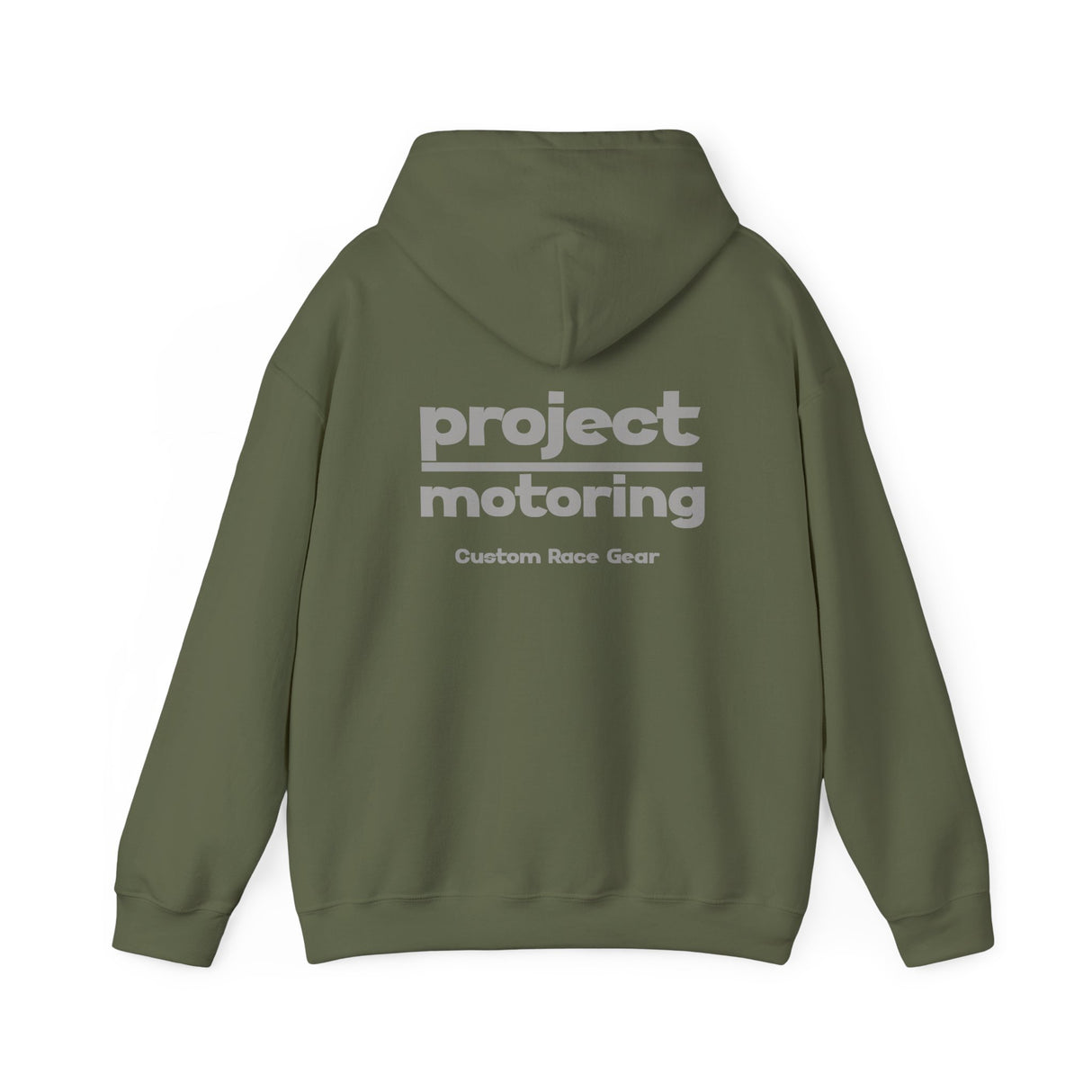 Project Motoring Team Hoodie, Rugged Gildan.