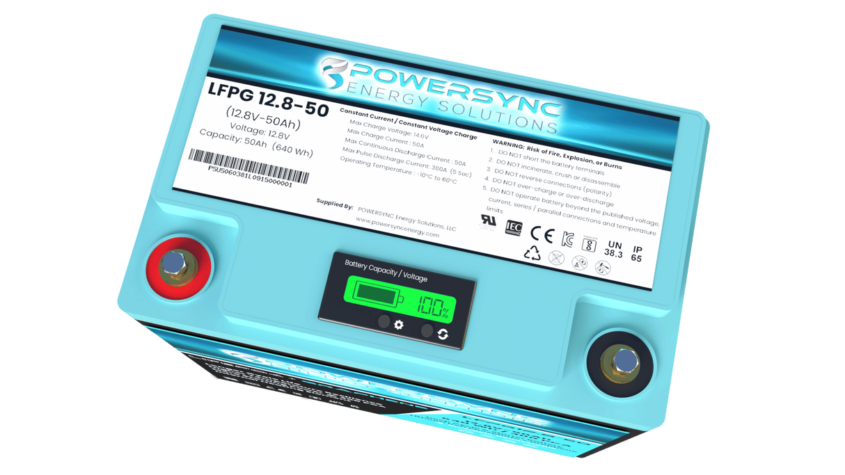 50AH Group 22 LIFEPO4 + GRAPHENE Dual Purpose Starter & Deep Cycle Battery