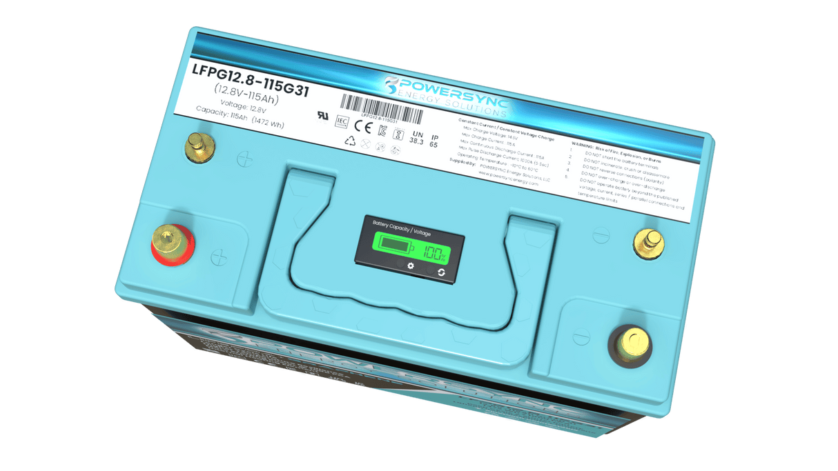 115AH Group 31 LIFEPO4 + GRAPHENE Dual Purpose Starter & Deep Cycle Battery