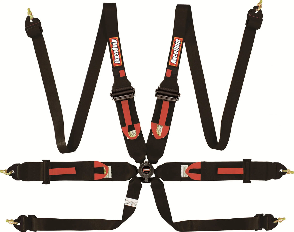 Racequip FIA 6 Point Camlock 2"+3" Pull Up Harness