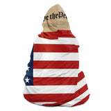 US Flag Hooded Blanket with Preamble