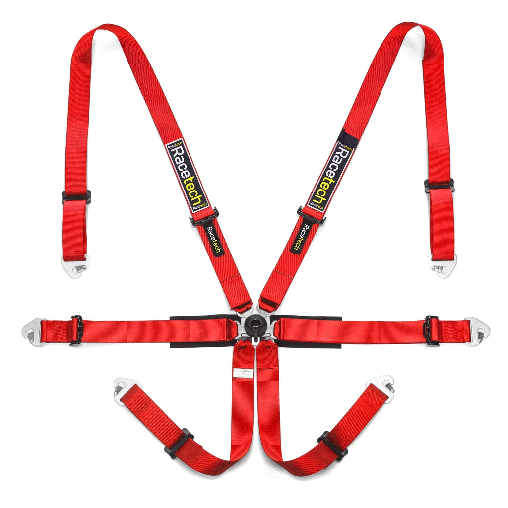 Racetech Pro International 6-Point Harness (Steel Adjusters)